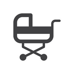 Stroller Icon - Baby Trolley Icon