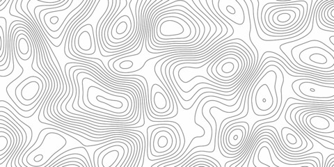 Fototapeta premium Abstract design with black and white abstract background. The concept of a conditional geography scheme and the terrain path. Wide size. Map on land vector terrain Illustration . paper texture design 