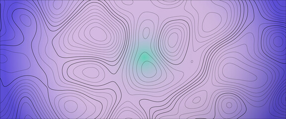 Abstract background with paper texture design with vector contour topographic map background. Topography and geography map grid abstract backdrop. The concept of conditional geographical pattern .