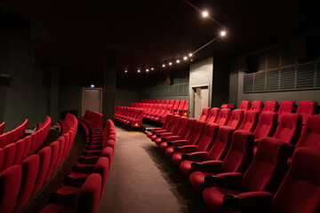 Red cinema seats 