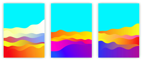 Obraz premium 3D wavy background. dynamic effect. Abstract vector illustration. Design template. Modern template.