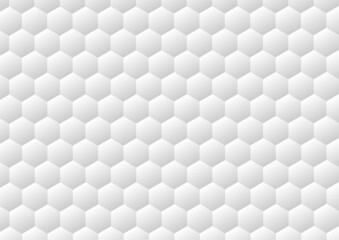 Abstract hexagon 3D effect with background