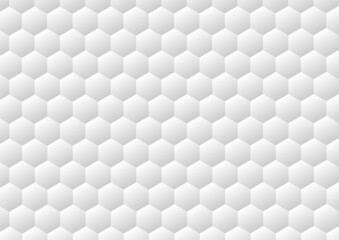 Abstract hexagon 3D effect with background