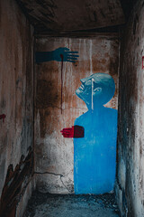 disturbing graffiti in the city