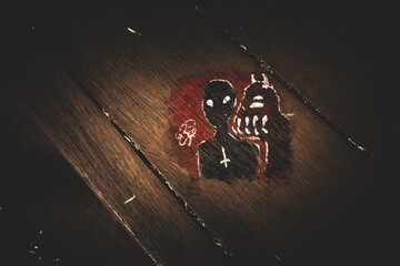 disturbing graffiti in the city