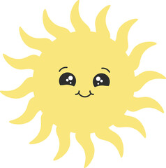 sun cartoon character