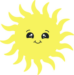 sun cartoon character