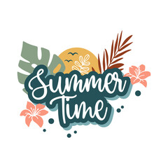 Summer time lettering
