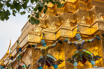 Wat Phra Kaew Temple, Landmark of Bangkok Province, Thailand