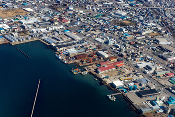 函館港を空撮 - obrazy, fototapety, plakaty