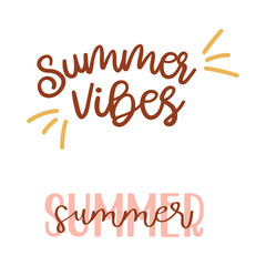 Obraz premium Summer letterings