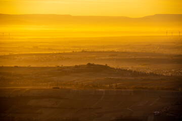 kleine kalmit at sunrise