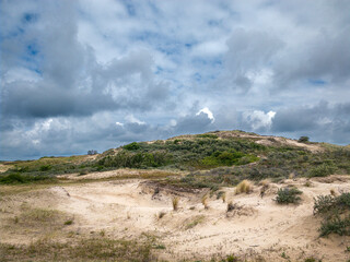 Duinlandschap met mooie lucht