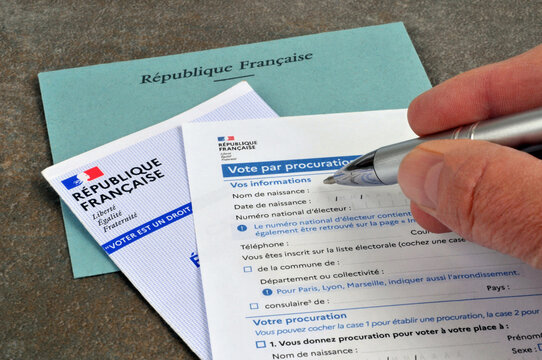 Remplir un document fran&ccedil;ais pour un vote par procuration