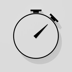 3D Rendered Clock Timer Countdown Icon Design