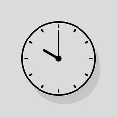 3D Rendered Clock Timer Countdown Icon Design