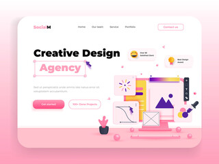 Landing Page Template - Design Agency