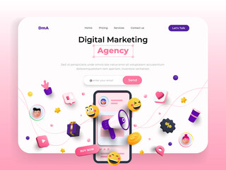 Landing Page Template - Digital Marketing Agency