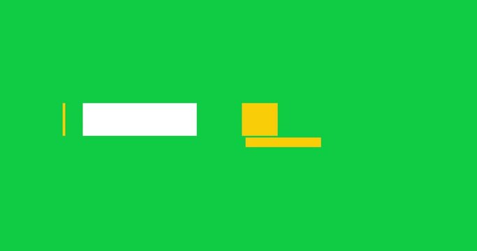 Lower thirds motion graphic elements with removal green screen background. For your video components