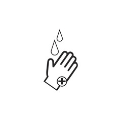 Hand washing icon Free Vector