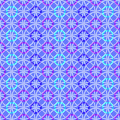 Seamless geometric pattern with multi-colored translucent rings on a gray background. Vector eps 10