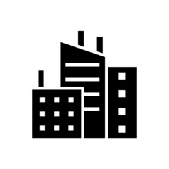 city new icon simple vector