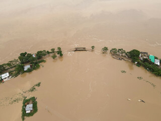 Flood in Sunamganj Bangladesh on 2022.

Climate change caused by global warming is having a...