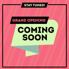Grand opening coming soon grand opening sale poster sale banner design template 