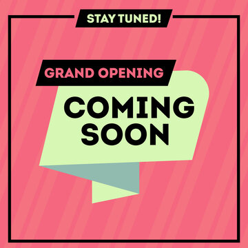Grand opening coming soon grand opening sale poster sale banner design template 