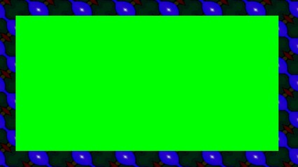 blue and black frame . Vintage border pattern. backdrop in UHD format 4096 x 2160.