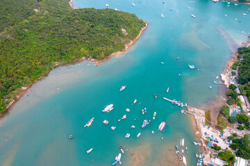 the landscape of Tai Tam Harbour, hong kong 21 May 2022
