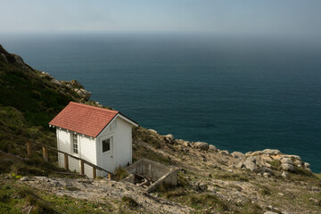 Fototapeta na wymiar Small Pump House Near Point Reyes Lighthouse