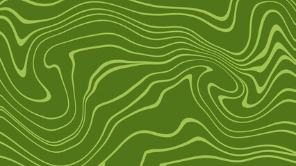 Green topographic backgrounds and textures with abstract art creations, random waves line background	