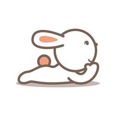 うさぎ　くつろぐ