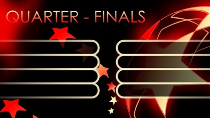 Red and black background on the theme of football.