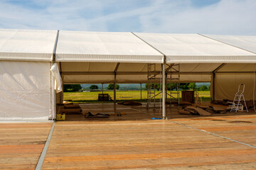 Installation of Marquee 