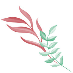 Watercolor leaf, watercolor leaves