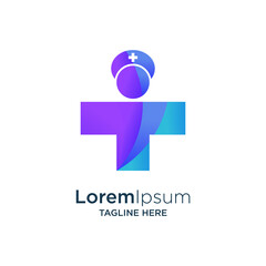 medical symbol with paramedic concept