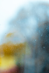 Raindrops on a window