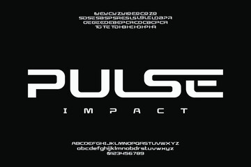 Technology alphabet font vector, suitable  for poster, magazine, logo, futuristic, sport and creative design. Vector illustration.