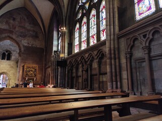 Fototapeta premium Freiburger Münster Innen Südseite