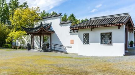 Obraz premium Chinese Garden Courtyard Building 2