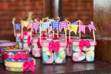 Brazilians party. Brazilian food deoration Typical for June feast.