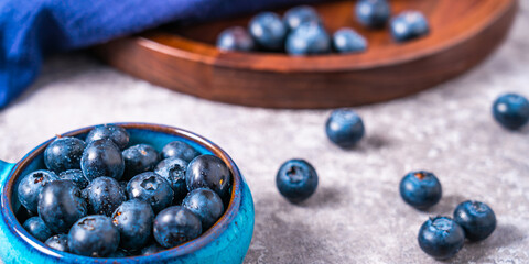 Many blueberries on a plate