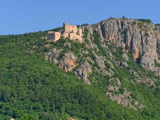 Fototapeta na wymiar Prozor Fortress just above the town of Vrlika in Croatia