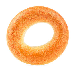 Fresh bagel isolated on a white background