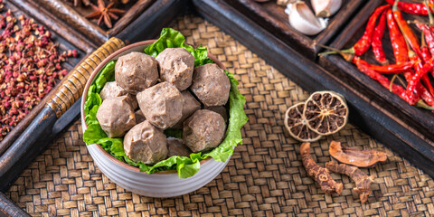 Chaoshan Food - A bowl of hand-made Chaoshan beef balls