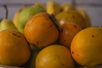 basket with tropical fruits from Brazil
