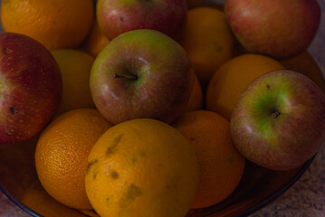 basket with tropical fruits from Brazil