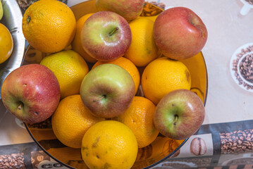 basket with tropical fruits from Brazil